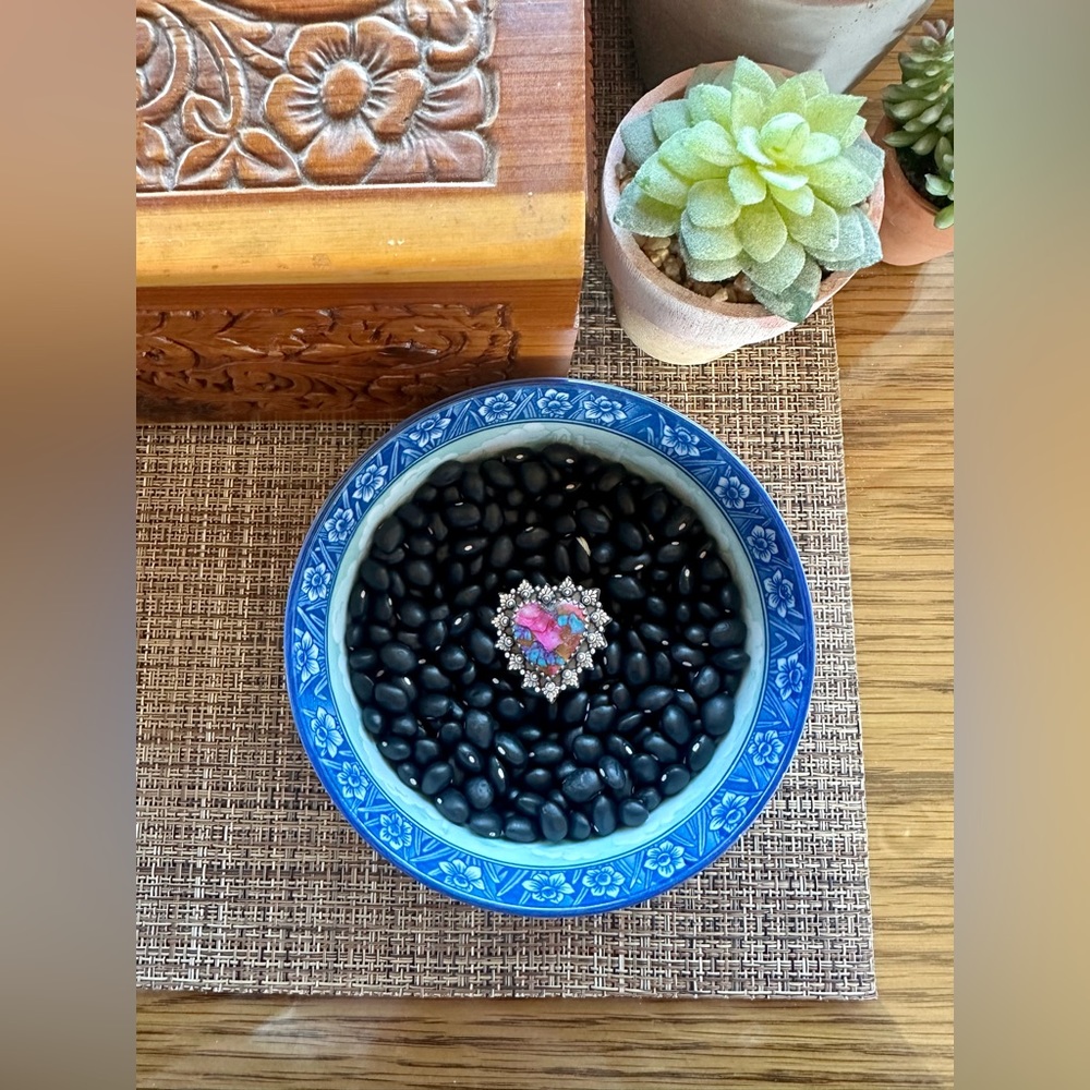 925 sterling silver pink Mojave turquoise ring